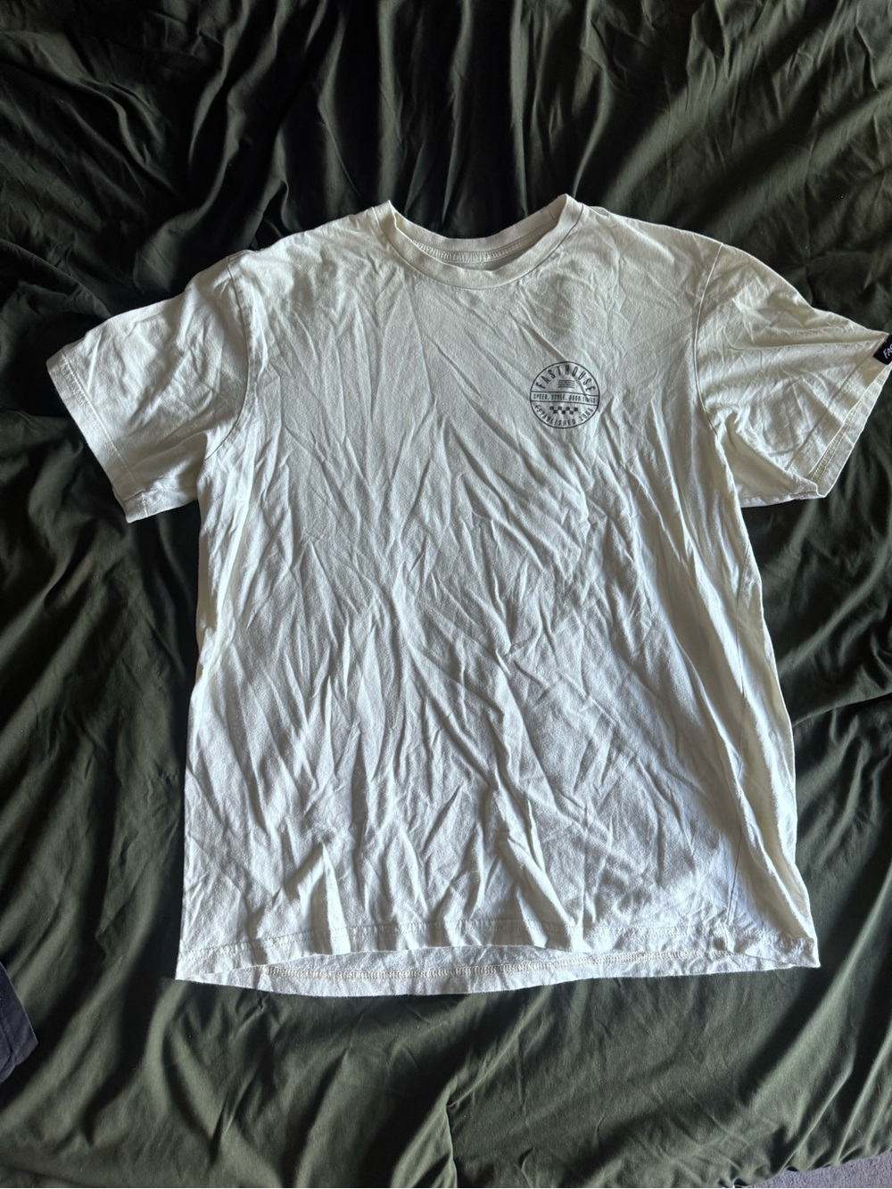 Men's White Short-Sleeve Graphic Tee